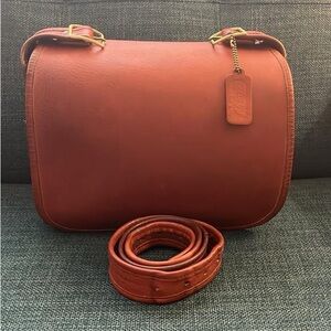 Vintage Coach NYC Rust Classic Shoulder Bag-Rare color